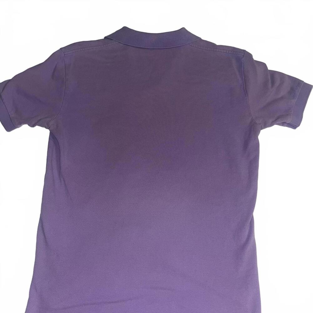 Polo Ralph Lauren Classic Purple Polo Shirt Men’s  Small Green Logo Polo Collar - Picture 3 of 5